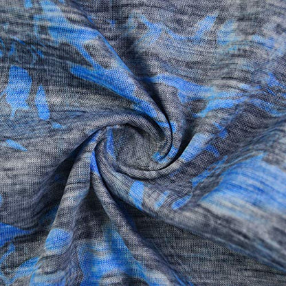 Obacle Seamless Face Mask Rave Bandana Men Women for Dust Sun Wind Protection - color: Pure Black Blue