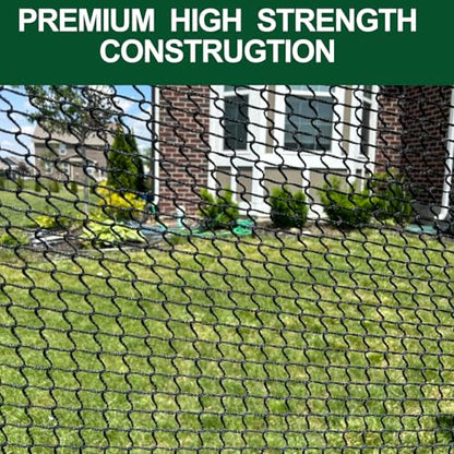 Golf Net for Hitting Practice, 10Ft to 50Ft Golf Ball Netting with 33Ft Hanging Nylon Rope,Also Use as Baseball, Hockey, Soccer, LAX Sport Net,Indoor and Outdoor. - size: 15x30 feet