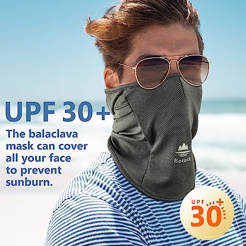 Balaclava Ski Mask, Sun UV Protection Breathable Full Head Face Mask for Men Women Skiing Cycling - color: Dark Grey