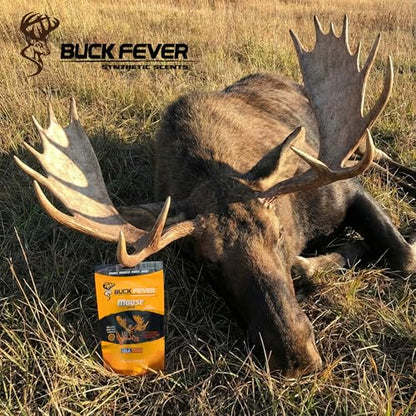 Buck Fever Moose Juice, Syntheticly Formulated Moose Attractant - Non-Spoiling Synthetic Bull Scent for Outdoor Trail Camera - Early Season Mature Buck Hunting Scents - size: 8 Fl Oz (Pack of 1)