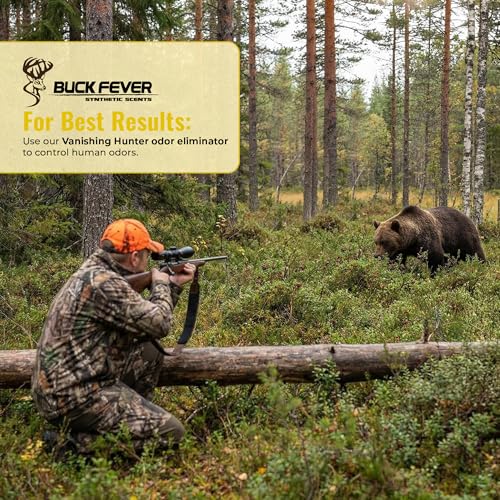 Buck Fever Bear Juice – Synthetically Formulated Bear Bait Attractant – Non-Spoiling, Sweet Synthetic Bear Attractant Scent for Trail Camera - size: 4oz