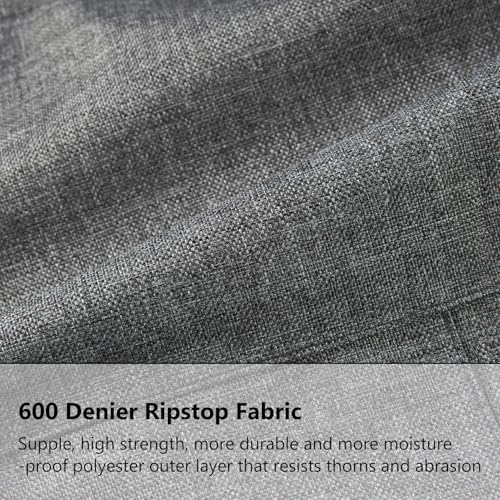 BASSDASH 3D Boot Foot Game Wader Ultra High Strength Nylon PVC Fishing Hunting Chest Waders for Men - color: Heather Grey