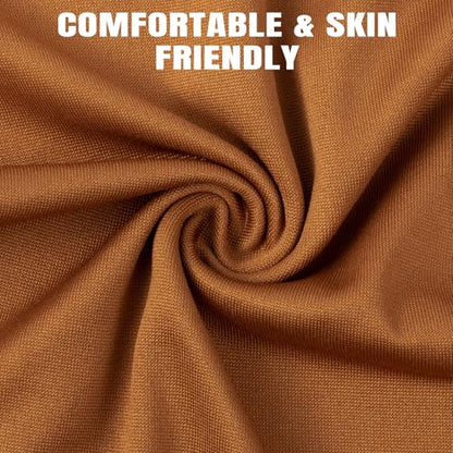 HONGTEYA 6 Pack Summer Neck Gaiter, UV Protection Cooling Face Mask Breathable Bandana Head Scarf Face Cover for Men Women - color: Multicolor Solids