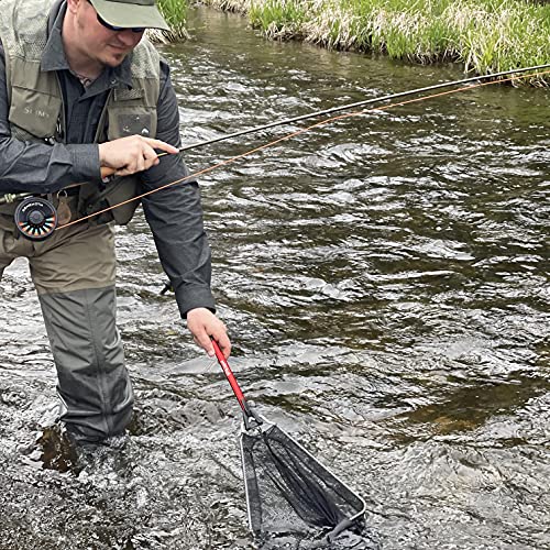 Fly Fishing Trout Folding Landing Net Lightweight Collapsible : Sports & Outdoors