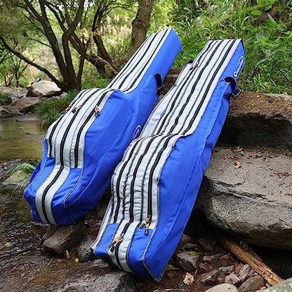Sougayilang Fishing Rod Bag - 3 Layer Organizer Case for Travel - 170cm/69in - color: Length: 170cm/69in