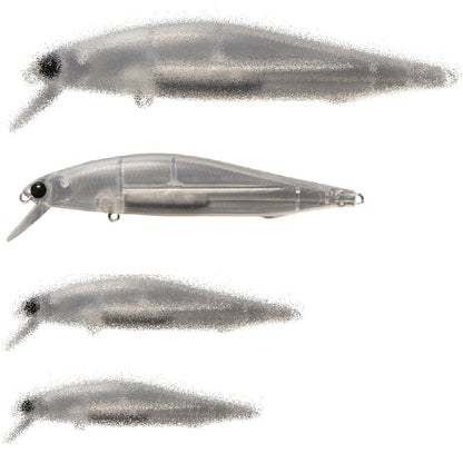 10 Blank Unpainted Minnow Crankbait Topwater Lipless Jerkbait Fishing Lures V5 - color: UPM233P10