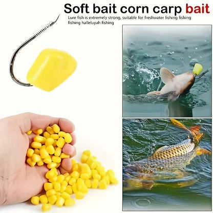 50Pcs Lure Bait Resembling Sinking Corn Kernels, Soft Fishing Bait Tackle