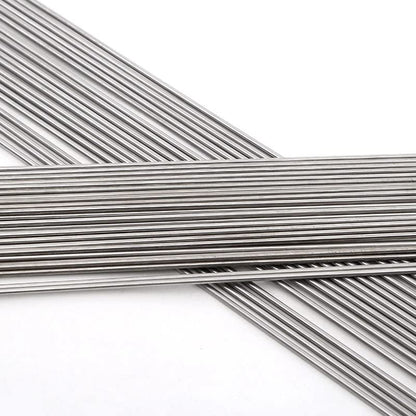 25PCS 40CM 15.7" Stainless Steel Spring Wire Hard Full Straight 2.0mm Fishing Accessories - size: 2.0mm
