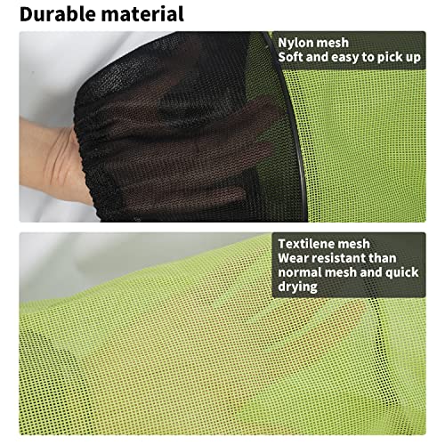 1 Gallon Foldable Fishing Bait Bag Textilene Mesh Net Fishing Bucket Storage Cage - size: 1 Gallon