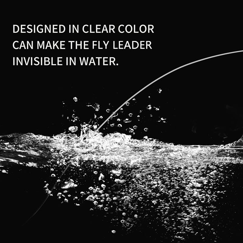 8 Pack Welded Tapered Leader Fly Fishing Leader with Loop 9ft 0/1/2/3/4/5/6/7X Nylon Fly Leader … - color: Fly Leader & strong loop, size: 6x