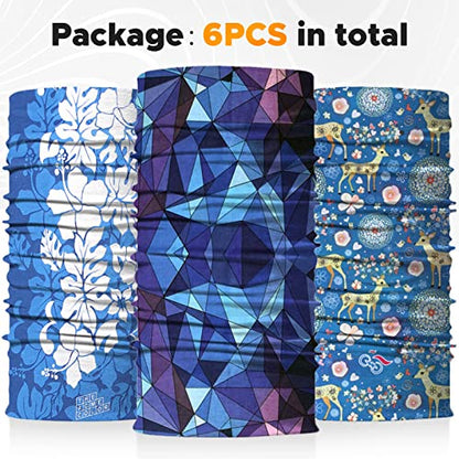 JOEYOUNG Headwear, Bandana, Neck Gaiter Head Wrap Headband Balaclava Magic Scarf - color: A-colorful
