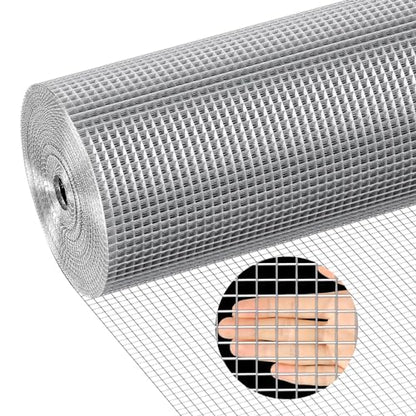apbgwj Stainless Steel Welded Wire Mesh, 1/4 inch Hardware Cloth, 22 Gauge Chicken Wire Fence Mesh Cage Poultry Garden Plant Support Containment Fence(15.7in×24ft) - size: 1/4inch 15.7in x24ft