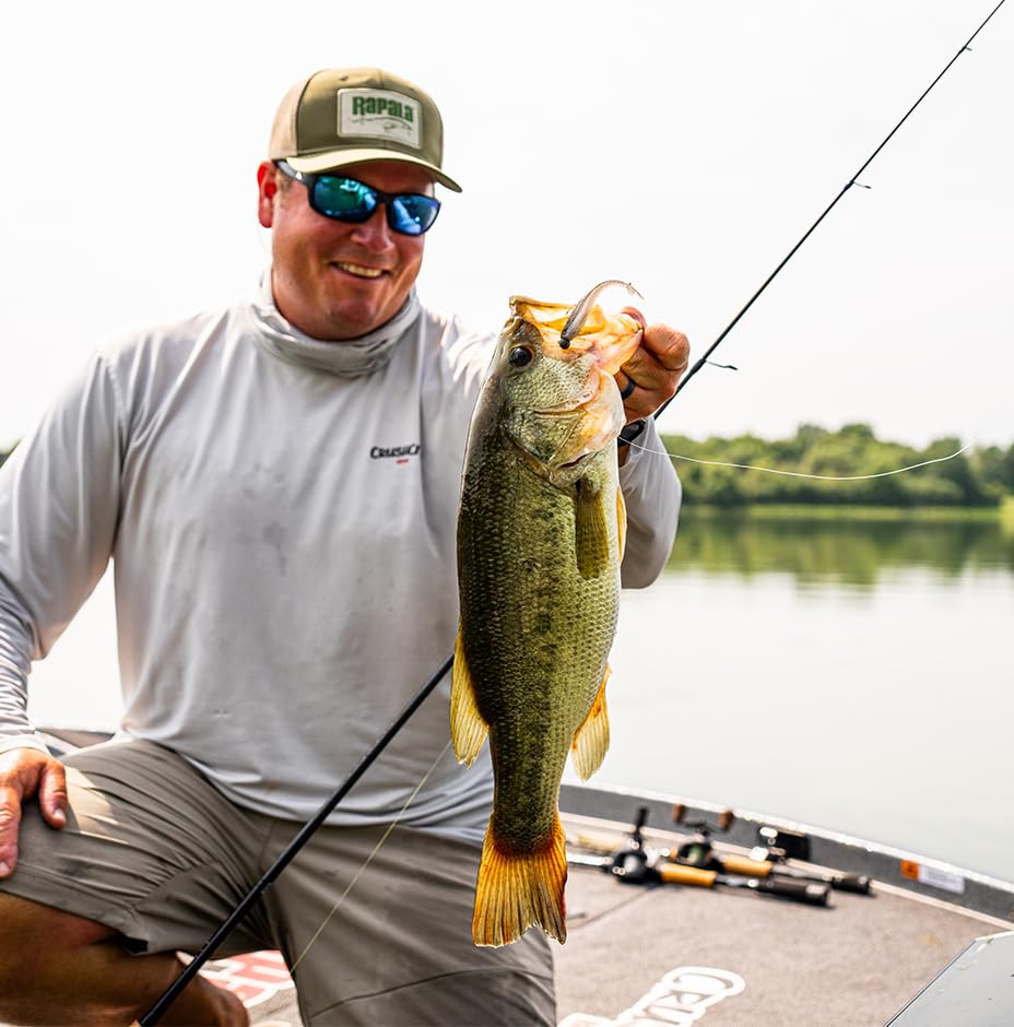 CrushCity Mooch Minnow Soft Plastic Minnow Bait, Natural Profile for Drop Shot, Jig Head & Multi-Species Fishing - color: Black, size: 2-1/2"