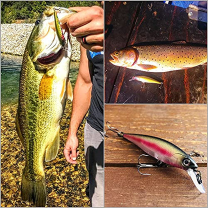 10 Blank Unpainted Minnow Crankbait Topwater Lipless Jerkbait Fishing Lures V3 - color: UPM762P10