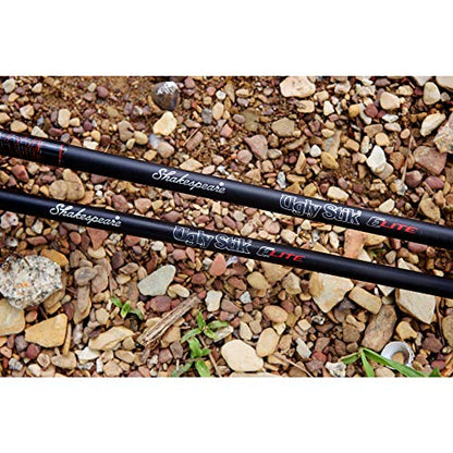 Ugly Stik Elite Spinning Fishing Rod - size: 6' - Medium - 2pc, style: Old Model