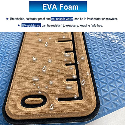 Foam Fish Ruler with Adhesive Backing, EVA Fish Ruler for Boat Accessories Marine Fishing Measuring Tool, Fish Measuring Tape for Kayak, Fishing Boat, Cooler Ruler (40" Fish Ruler) - color: A-Mid Grey