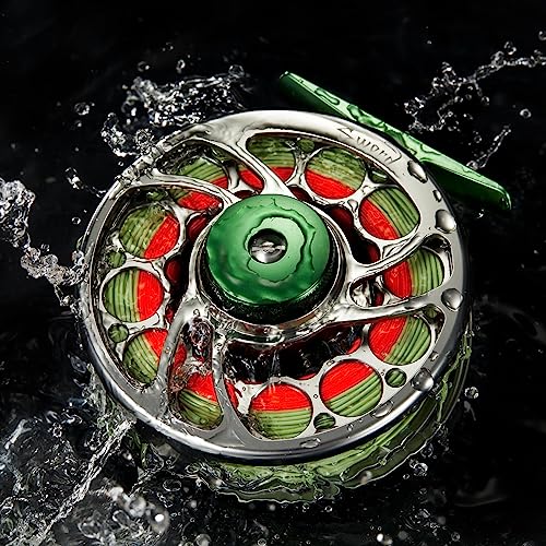 Piscifun Sword Fly Fishing Reel, CNC-Machined Aluminum Alloy Fly Reel - size: 7/8wt, style: Gunmetal-without Line