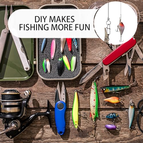 100 Pack Fishing Looped Spinner Shaft, Stainless Steel Spinner Bait Wire Fishing Lure Making Supplies - Lure Making Kit Rigs for Freshwater Bass, Trout, Walleye, Salmon, Catfish - size: 0.7*160mm