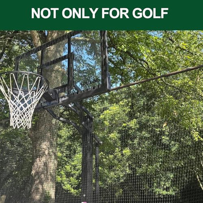 Golf Net for Hitting Practice, 10Ft to 50Ft Golf Ball Netting with 33Ft Hanging Nylon Rope,Also Use as Baseball, Hockey, Soccer, LAX Sport Net,Indoor and Outdoor. - size: 10x50 feet