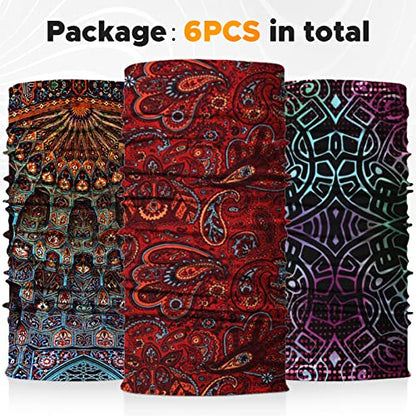 JOEYOUNG Headwear, Bandana, Neck Gaiter Head Wrap Headband Balaclava Magic Scarf - color: A-fantasy 1