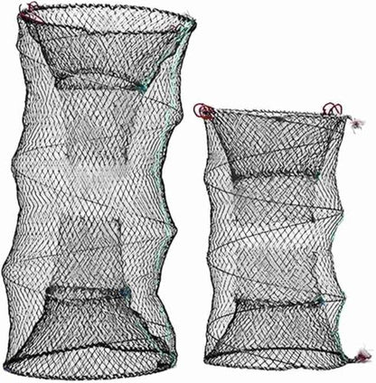 Collapsible Fishing Trap Net Cast Mesh Landing Bait Net | for Crab Shrimp Minnow Crawfish Catfish - size: Large 60cm