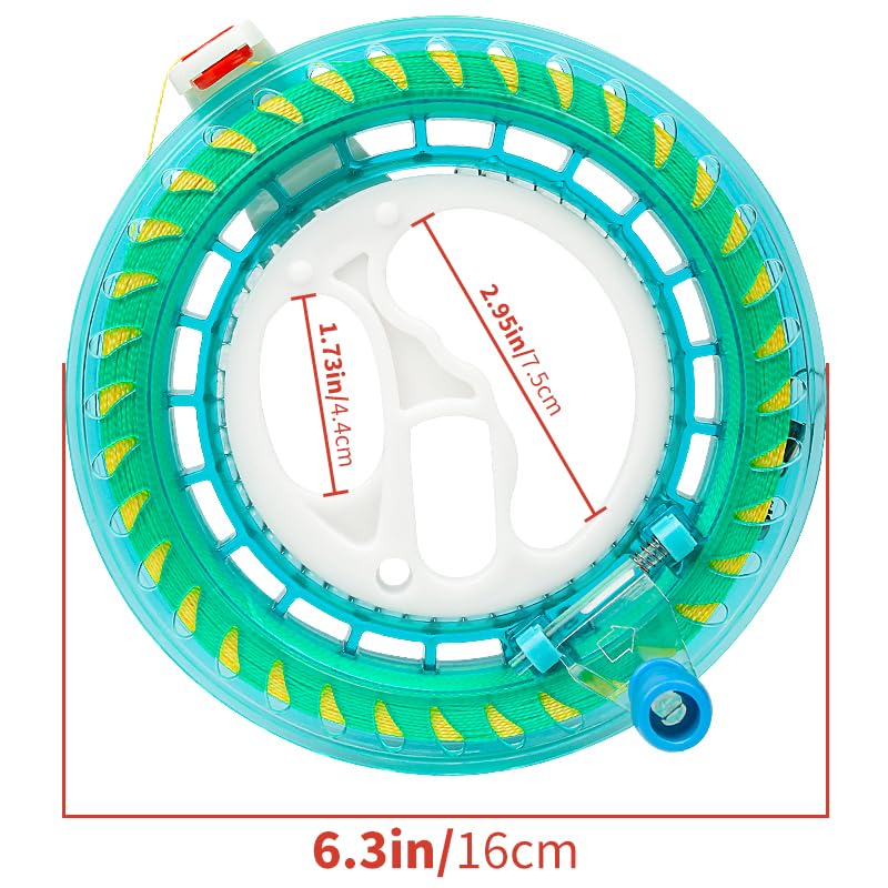 Wind Wranglers Professional Kite Reel for Adults - 260m(850ft) High-Strength Line, 16cm Large Winder with Tangle-Free & Lock System for Ultimate Outdoor Flying Control