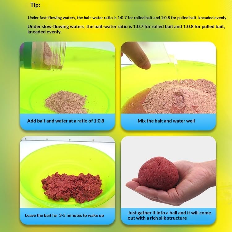 1pcs 250g No-Wash Gluten Fishing Bait, High Protein Formula for Grouper, Pale Chub & Freshwater Stream Fish, Ready-to-Use Soft Dough Bait