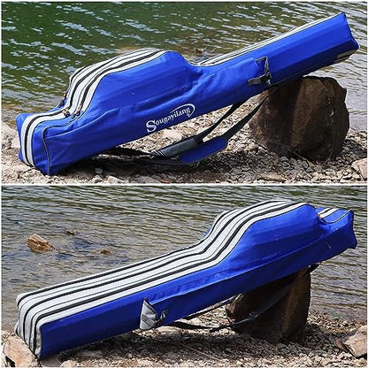 Sougayilang Fishing Rod Bag - 3 Layer Organizer Case for Travel - 170cm/69in - color: Length: 170cm/69in