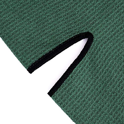 Mile High Life | Pro Tour Caddy Towel | 17" x 40" with 8" Center Slit | Premium Microfiber Waffle Texture - color: Green, size: 16" x 30"