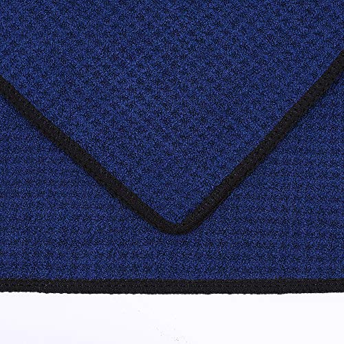Mile High Life | Pro Tour Caddy Towel | 17" x 40" with 8" Center Slit | Premium Microfiber Waffle Texture - color: Navy, size: 16" x 30"