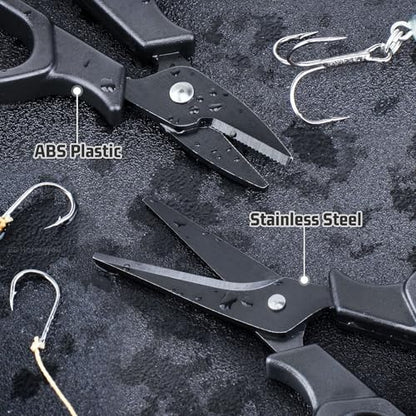 Fishing Scissors Braid Line Cutter with Coiled Lanyard for Freshwater/Saltwater(2 Pcs)