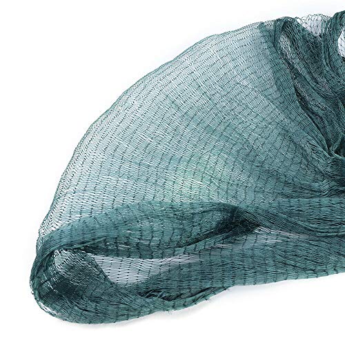 6.5 x 33 ft /10 x 65 ft Fishing Drag Net Fish Beach Polyethylene Mesh Float Bait Trap Durable with PVC Foam Float Bobbers Lead Sinkers for Ponds, Creeks, Rivers - size: 10x65ft