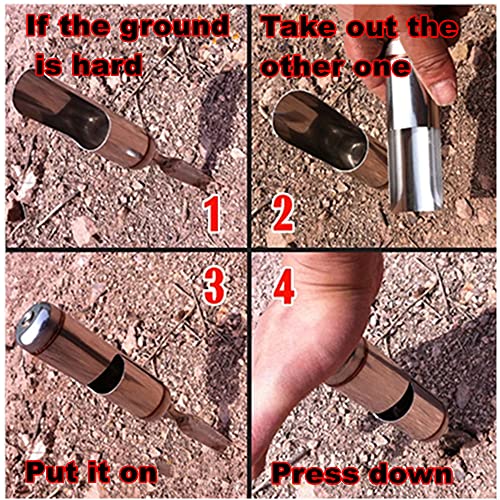 Persei 2pcs Fishing Rod Pole Holder, Ground Support Stand | Universal Fit 2Pack - Portable & Detachable