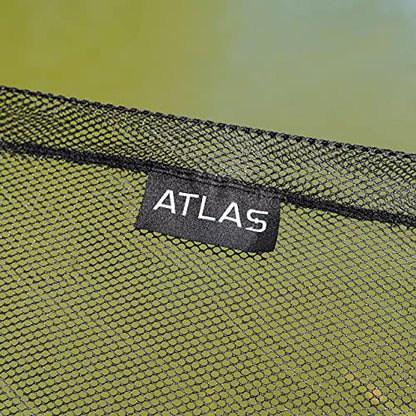 Atlas 42 Inch Landing Net - Fishing | 2-Part Carp Carbon Handle Long-Lasting Accessories Black