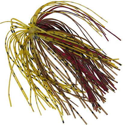 Silicone Jig Skirts DIY Rubber Fishing Jig Lures 12 Bundles 50 Strands Fishing Bait Accessories Spinnerbaits Buzzbaits Spoon Blade Squid Skirt Replacement Part, Fly Tying Material Color Random - size: 24 Bundles