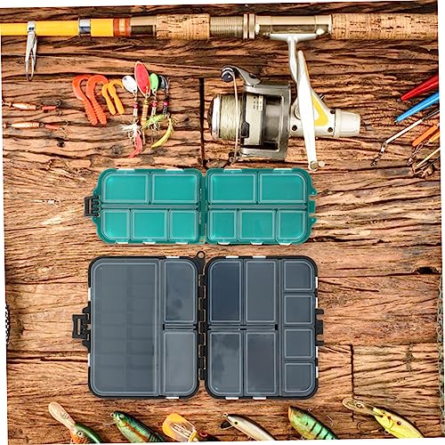 2pcs Fishing Gear Box Tackle Storage Box Lure Bait Case Saltwater Fishing Tackle Organizer Lightweight