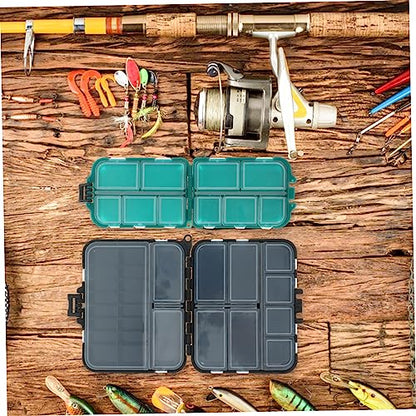 2pcs Fishing Gear Box Tackle Storage Box Lure Bait Case Saltwater Fishing Tackle Organizer Lightweight