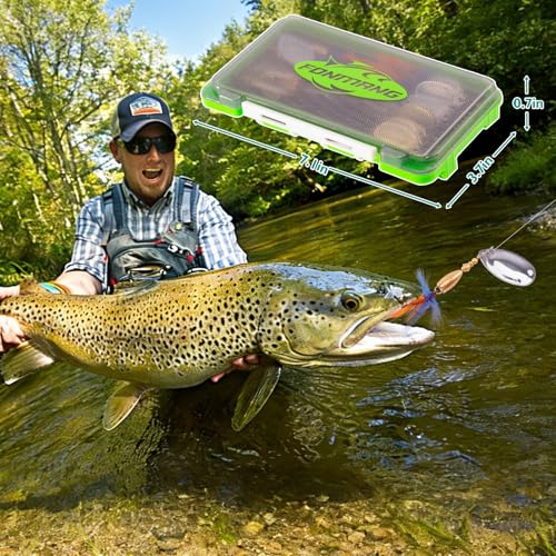 FONMANG Fishing Lure Spinner baits for Freshwater and Saltwater,2026 New Bass Trout Fishing Lures Also for Crappie Salmon Walleye Pike - color: C-12Pcs rooster tail