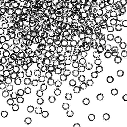 Pndeyo Fly Fishing Tippet Rings, Solid Tippet Connectors, Stainless Steel Freshwater Fishing Line Leaders - size: 100pcs 2mm