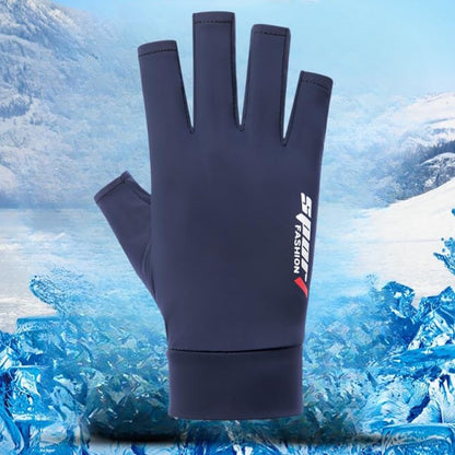 Men UV Protection Fishing Gloves Summer Outdoor Non Slip Fingerless Gloves for Hiking Driving Cycling Gloves