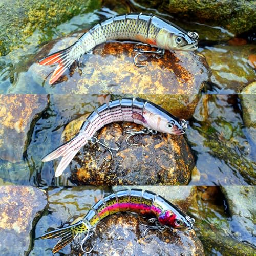 Fishing Lure Swimbait Crankbait Trout Bass Catfish Muskie Bait Fishing Accessories Fishhook Hunting - color: Herring-5.5''-3PCS-Set A