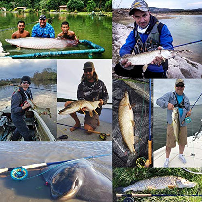 M MAXIMUMCATCH Maxcatch Predator Big Game and Saltwater Fly Fishing Rod: 7'11''/9'/9'2''/10', 4-Piece, 8/9/10/11/12 Weight - size: 9' 8wt 4 pieces, style: Predator Fly Rod