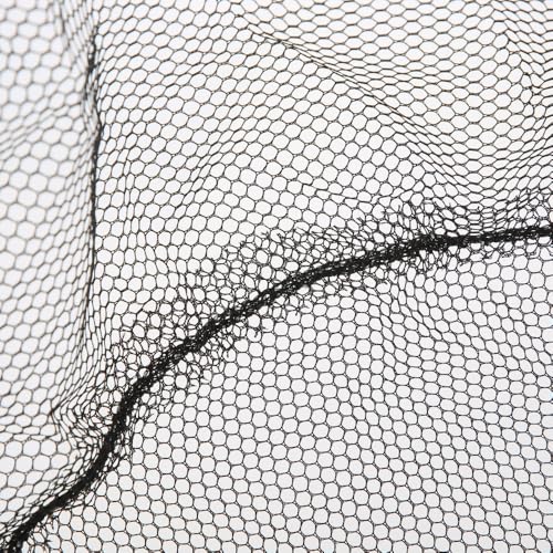 Steel Fishing Net – Foldable & Lightweight Landing Net with Detachable Head, Portable for Catching Fish, Shrimp, Crab (Black, 8mm Interface)‌