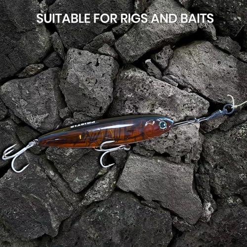 Pristis 25 Pack High Strength Fishing Snap & Swivels, Ball Bearing with Coastlock Snap, Saltwater Corrosion Resistant Connector, Fresh Water Heavy Duty Black Nickel Finish Tackle Kit for Bass Perch - size: #0