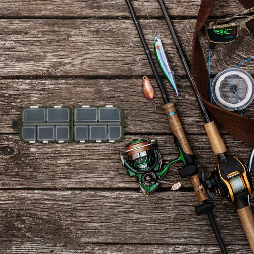 MAGICLULU Multi-compartment Fishing Tackle Box Lure Baits Container Waterproof Plastic Fishing Accessories Storage Case for Freshwater and Saltwater Anglers