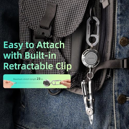 3-in-1 Fishing Line Cutter, Stainless Steel Multi-Function Portable Scissors with Retractor & Knot Tying Tool for Various Fishing Lines - size: JXQ85-85