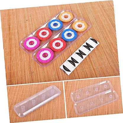Hemoton 1 Pack Silicone Fishing Line Spools Holder with Storage Box Durable Fishing Line Reels for Tackle Accessories Material
