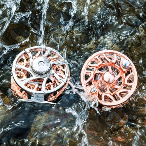 Sougayilang Fly Fishing Reel, CNC-Machined Aluminum Alloy, 5/6 Weight, Lightweight Trout Reel