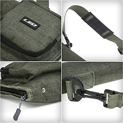 Lixada Fly Fishing Rod Case,Portable Fishing Tackle Bag,Canvas Fishing Pole Storage Bag Fly Rods Reels Durable Carry Case - color: Fly Fishing Bag Only