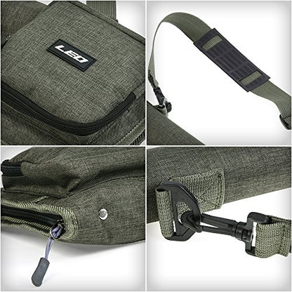 Lixada Fly Fishing Rod Case,Portable Fishing Tackle Bag,Canvas Fishing Pole Storage Bag Fly Rods Reels Durable Carry Case - color: Fly Fishing Bag Only